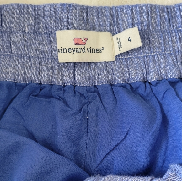 Vineyard Vines size 4 linen & cotton shorts. Embroidered like new + FREE top! - Picture 6 of 13